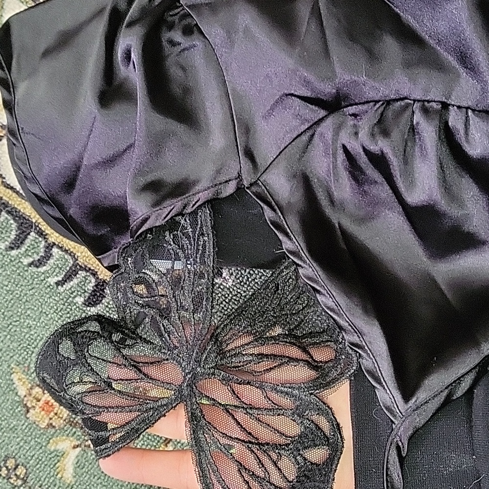 Butterfly slip dress